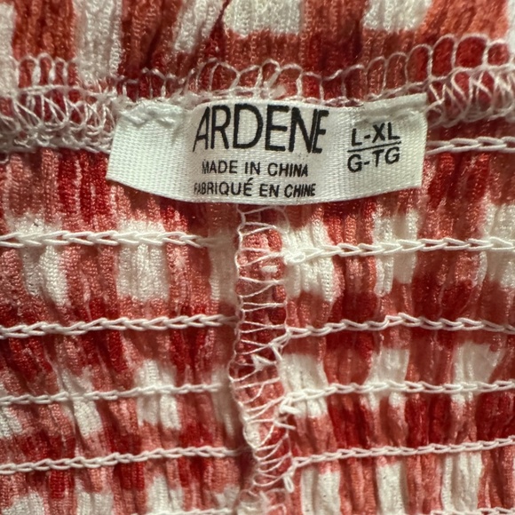 Ardene Smocked Gingham Shorts with Ruffled Hem - Picture 3 of 5